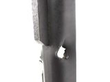 a close up of a metal pole with a hole in it