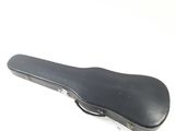 a close up of a guitar case on a white background