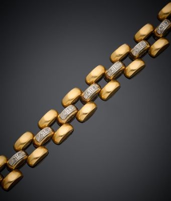 un bracelet en or et diamants, par Cartier