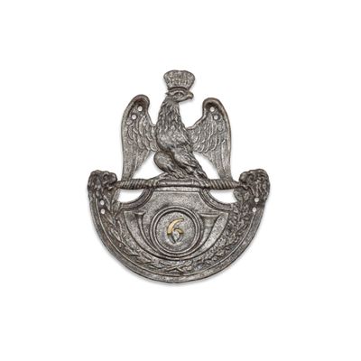 Plaque de shako. Du 6e d’infanterie légère.
