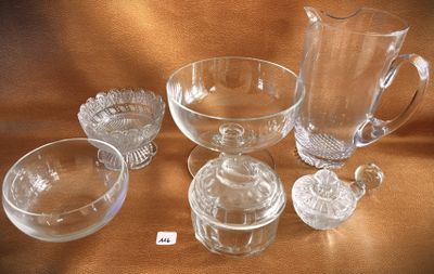 a lot of glass items that are on a table