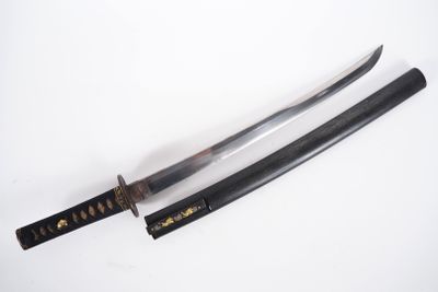 two samurai swords on a white surface with a white background