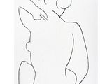une image représentant un dessin en noir et blanc d'une femme nue
