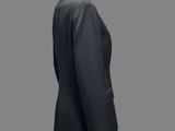 a mannequin mannequin wearing a black suit and black pants
