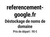 une photo en noir et blanc d'un panneau sur lequel on peut lire « référencement google fr »