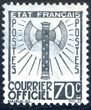 an image of a stamp with an image of a cross on it