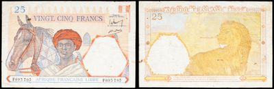 deux billets de banque différents sur lesquels figurent respectivement l'image d'un homme et celle d'une femme