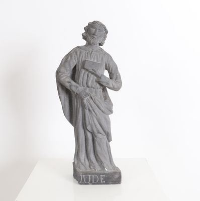 Saint Jude Sculpture pierre Dimensions: H: 49; L: 20 cm