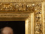 a painting of a man with a beard in a gold frame