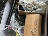 a box of assorted items sitting on a table