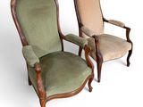pair of antique chairs with green upholstered upholstered upholstered upholstered upholstered upholstered upholstered upholstered uphol