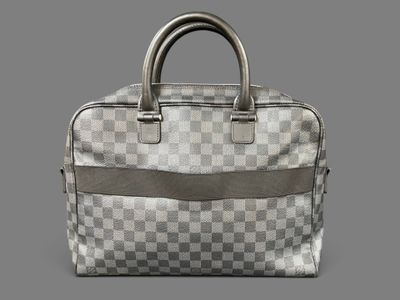 louis vuitton damier canvas and leather handbag