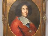 portrait of a man in a red coat with a white collar