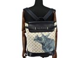 a black and white backpack on a mannequin mannequin mannequin mannequin mannequin mannequin mannequin mannequin mann