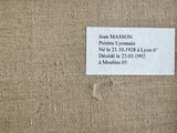 a label on a piece of fabric that says jean masson