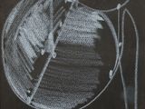 dessin représentant une horloge dessinée au tableau noir