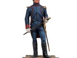 statue d'un homme en uniforme militaire, muni d'une épée
