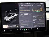 the dashboard of a car with a display of a car ' s dashboard