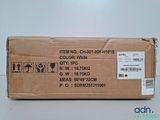 a box with a label on it sitting on top of a table