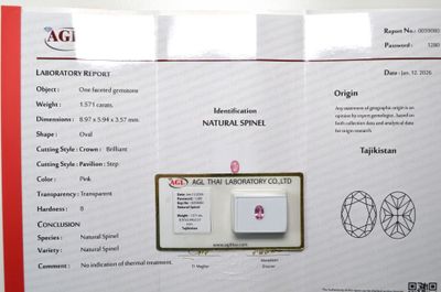 une photo d'une brochure sur laquelle figure l'image d'un diamant