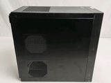 an image of a black computer case sitting on top of a white table