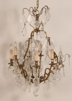 Important lustre cage à six bras de lumières. (photo 4)