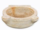 a marble ashtray on a white background with a white background