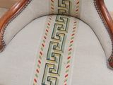 an image of a chair that has been upholstered