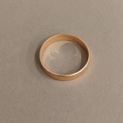 Alliance en or jaune 18K, Pds: 3,22 g