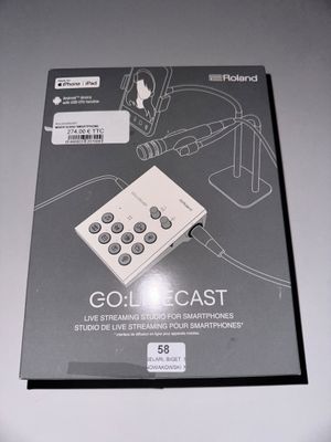 Mixeur audio smartphone ROLAND mod GO-LIVECAST.