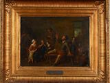 an image of a painting of a group of people playing a game of cards