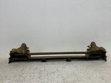 an antique cast iron door handle with two lions on each side