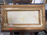a picture of a picture of a painting on a easel