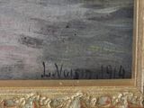 an image of a painting of a boat on a body of water
