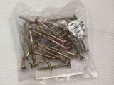 many screws in a bag on a table