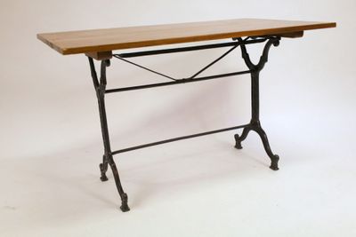 an image of a table with a wooden top