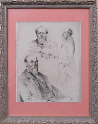 Attribué à Paul Victor MATHEY (1844 - 1929) "Etude d’un dand…