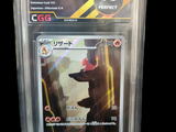 gros plan d'une carte pokemon dans un étui en plastique