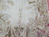 a picture of a wall hanging with flowers and plants on it