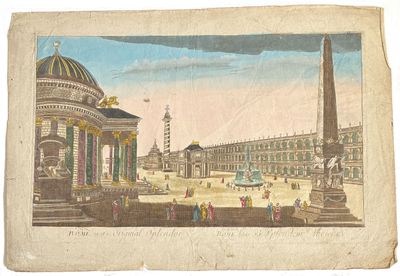 ECOLE FRANCAISE XVIIIe Rome dans sa splendeur ancienne