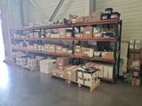 many boxes and boxes on the shelves in the warehouse