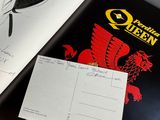 a picture of a postcard with a picture of a dragon on it