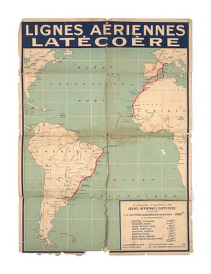 une vieille carte du monde sur laquelle figure une ligne rouge