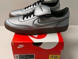 brand new nike classic corte low metallic silver / black size 9 5