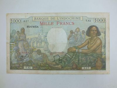 un ancien billet de banque sur lequel figure le portrait d'un homme