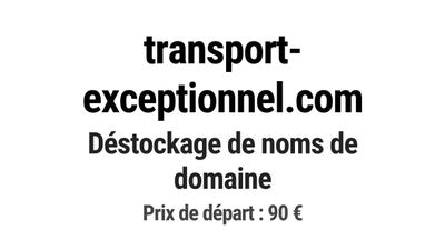 Nom de domaine transport-exceptionnel.