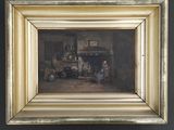 a picture of a painting hanging on the wall