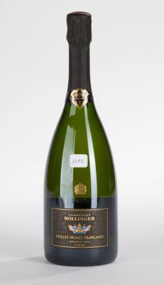 the bottle of champagne is empty and ready to be filled