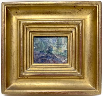 une image représentant un tableau dans un cadre doré sur fond blanc
