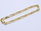 an image of a gold chain bracelet on a white background